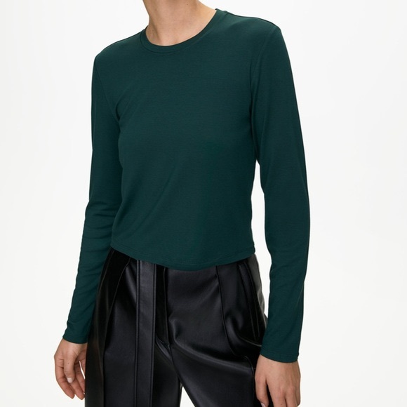 ARITZIA BABATON Evergreen Long Sleeve Top